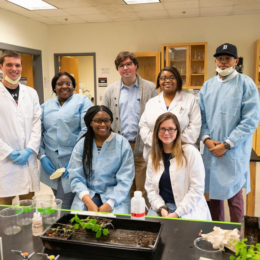 Astrobotany lab members at Winston-Salem State University