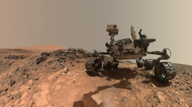 A selfie taken on Mars by the rover Curiosity